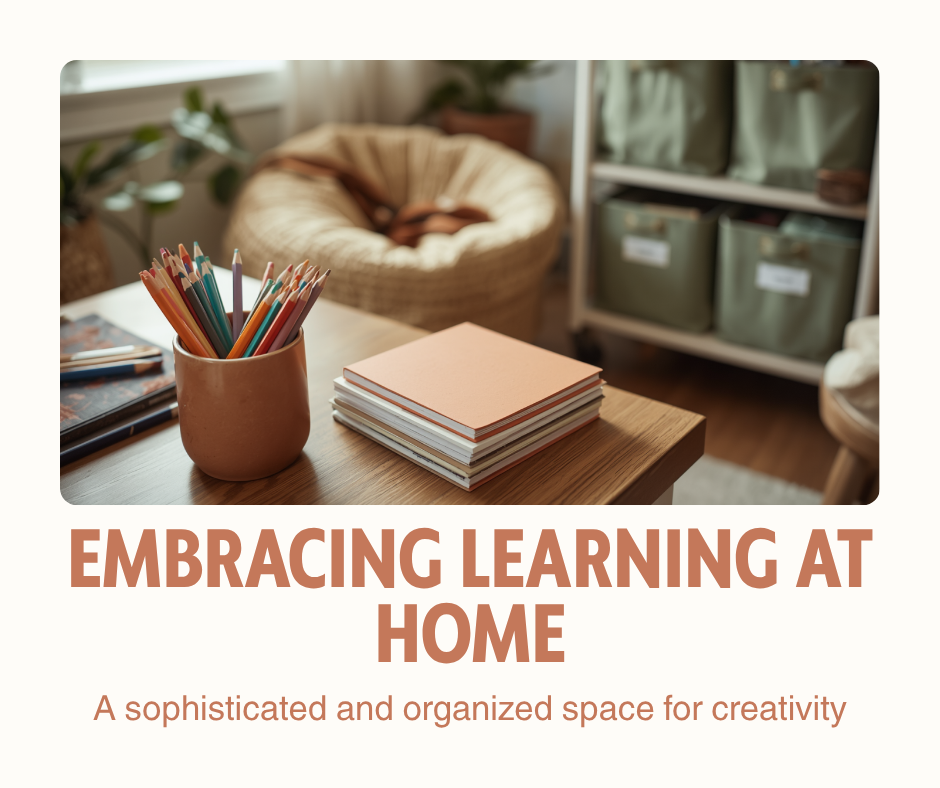 facebook post embracing learning at home
